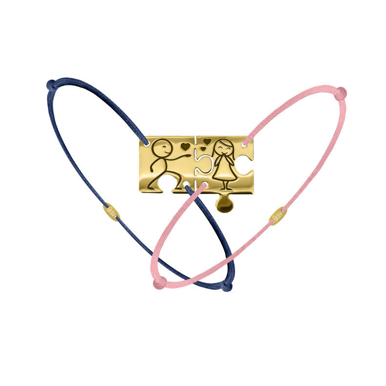 GRAV Puzzle Couple In Love Arany 14K Karkötő