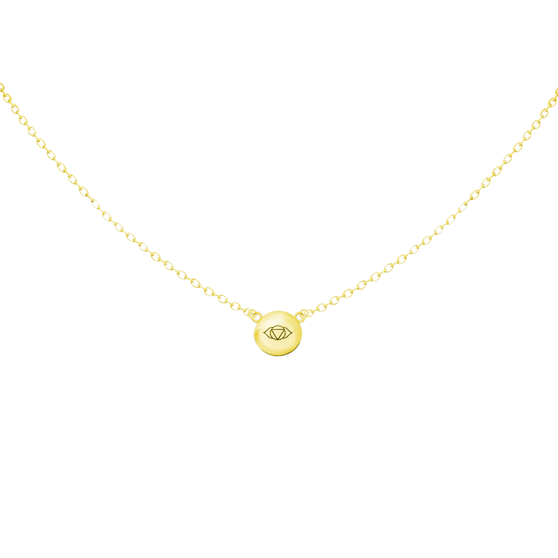 GRAV Harmadikszem Csakra Arany 14K Nyaklánc