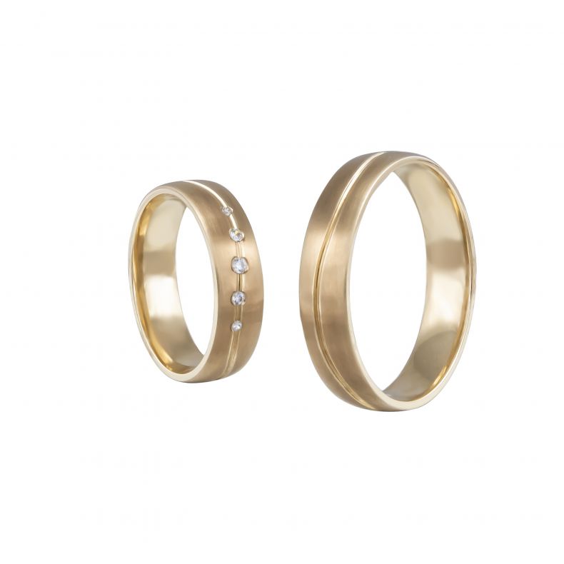 Wedding Arany 14k Karikagyűrű