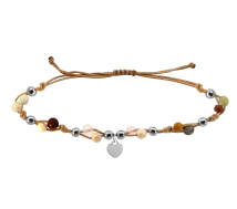 GRAV Macrame Earth Love Ezüst 925 Karkötő