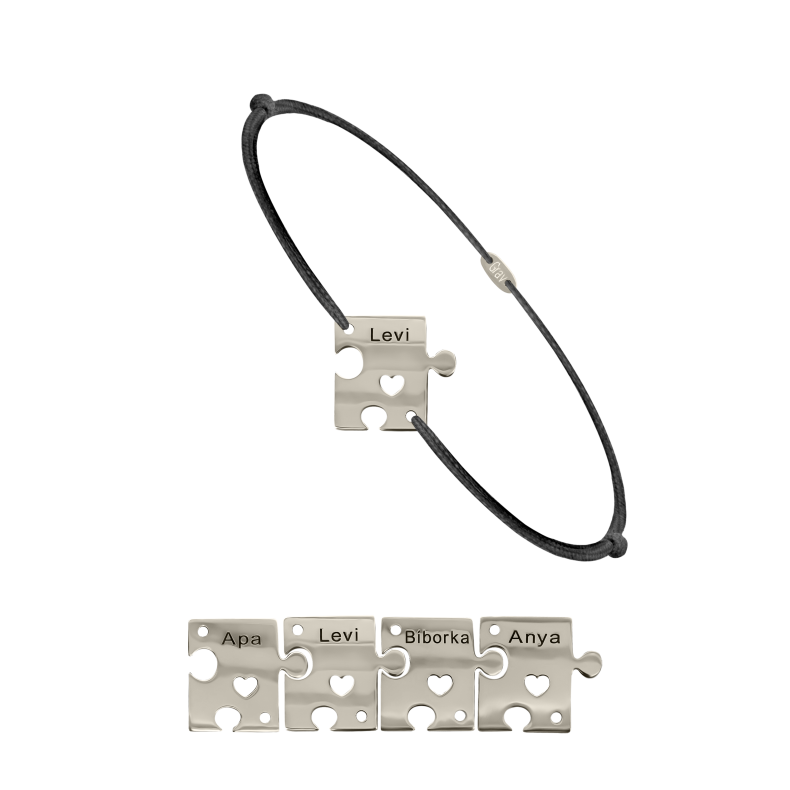 GRAV Puzzle Family 4 Arany 14K Fonalas Karkötő