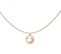 GRAV To The Moon Contour Arany 14K Nyaklánc