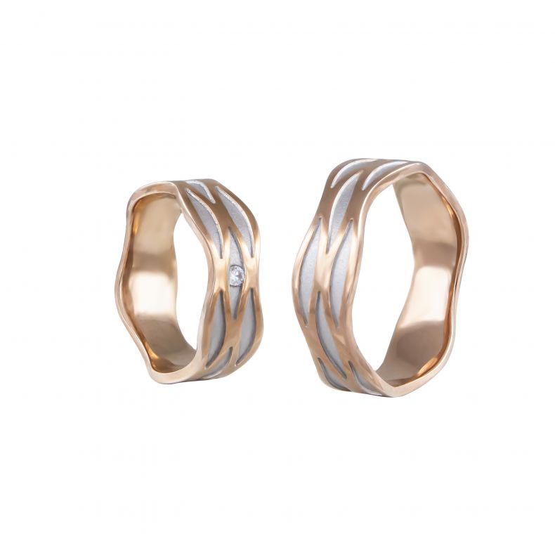 Wedding Arany 14k Karikagyűrű