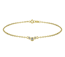 Grav Chloee 3 Curve Arany 14K Karkötő