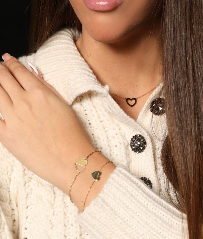 Grav Heart Arany 14K Karkötő