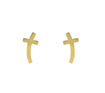 GRAV Cross Arany 14K Fülbevaló