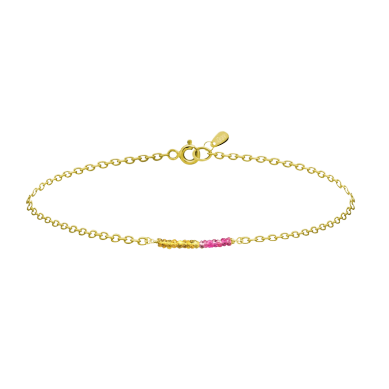 GRAV Rayfield Zafír Rubin Arany 14K Karkötő