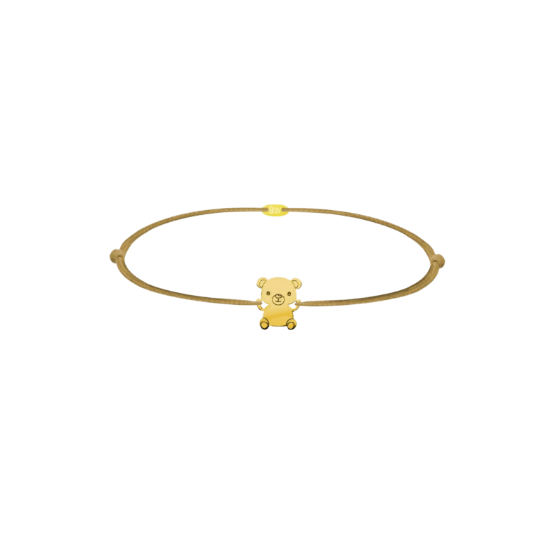 GRAV Teddy Bear Baby Arany 14K Fonalas Karkötő