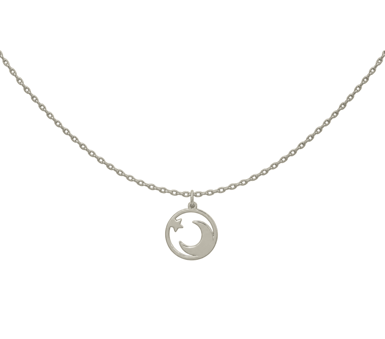 GRAV To The Moon Contour Arany 14K Nyaklánc