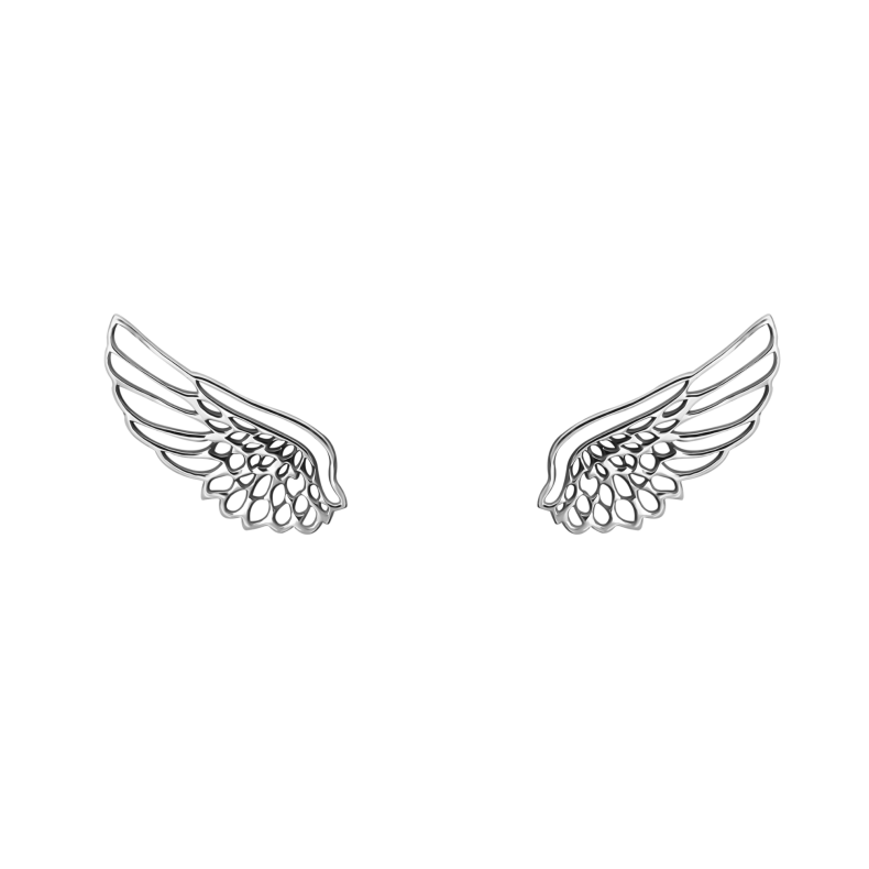 Grav Angel Wing Ezüst Fülbevaló