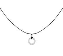 GRAV Circle Contour Ezüst 925 Fonalas Nyaklánc (Gravírozható)