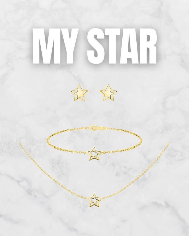 GRAV My Star Arany 14K Nyaklánc