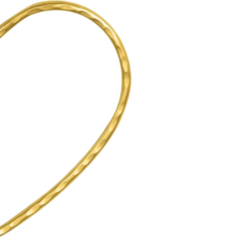 GRAV Quintessa Big Heart Contour Arany 14K Nyaklánc