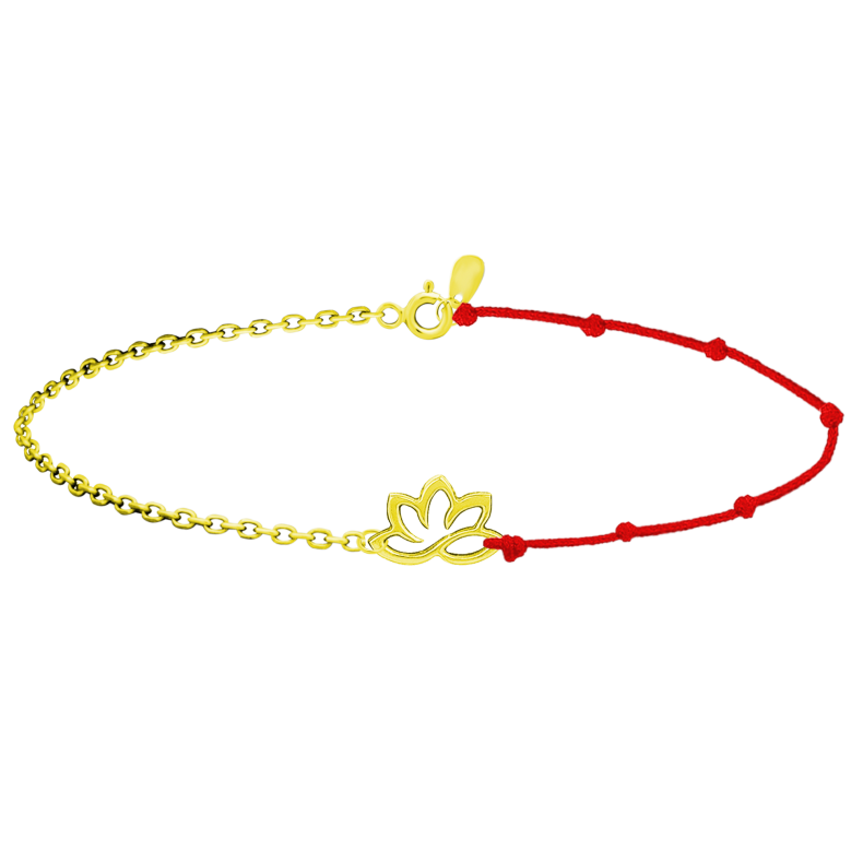 GRAV Yoga Balance Lotus Arany 14K Karkötő