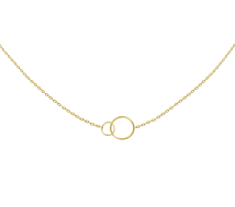 Grav Double Circle Arany 14K Nyaklánc
