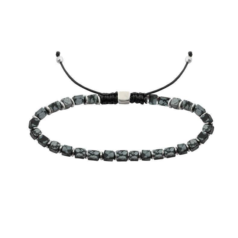 GRAV Men Force Obsidian Ezüst 925 Karkötő