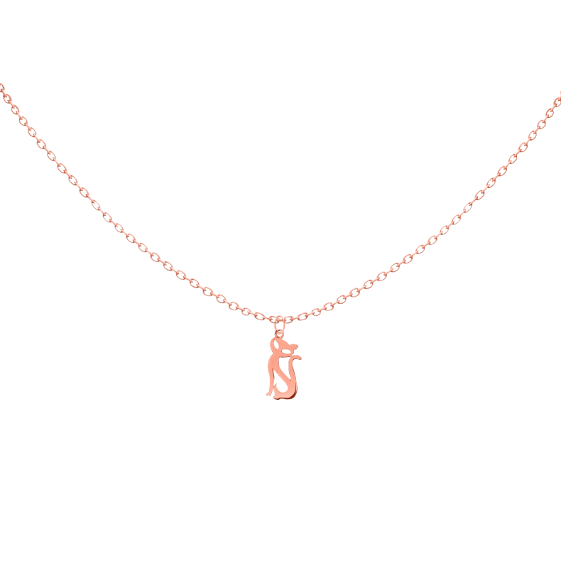 GRAV Cat Contour Arany 14K Nyaklánc