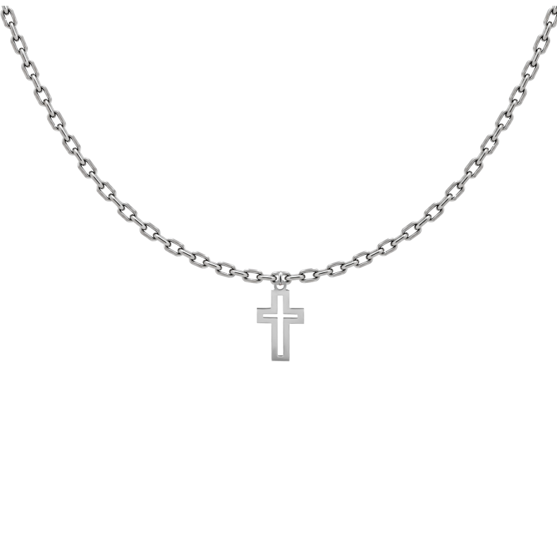 GRAV Cross Contour Ezüst 925 Férfi Nyaklánc