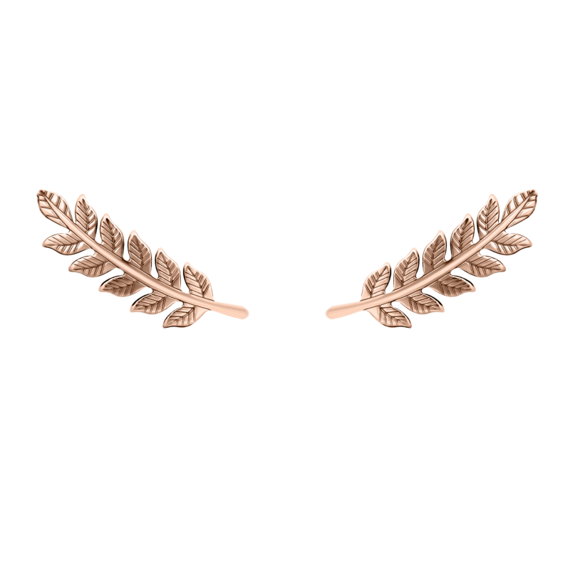 Grav Leaf Arany 14K Fülbevaló