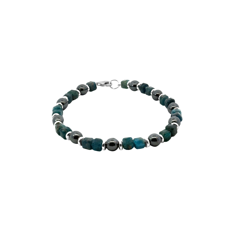 GRAV Men Green Shadow Ezüst 925 Ásvány Karkötő