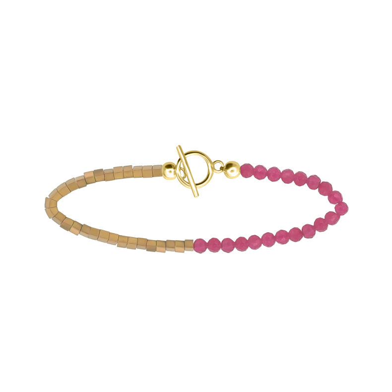 GRAV Rosaline Pink Glow Ezüst 925 Karkötő