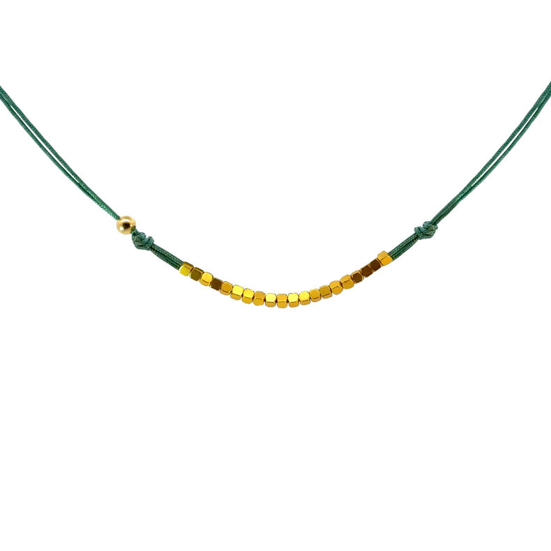 GRAV Green & Gold Hematite Ezüst 925 Nyaklánc