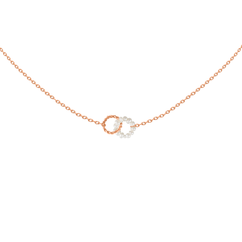 GRAV Pearl Hoop ARANY 14K Nyaklánc