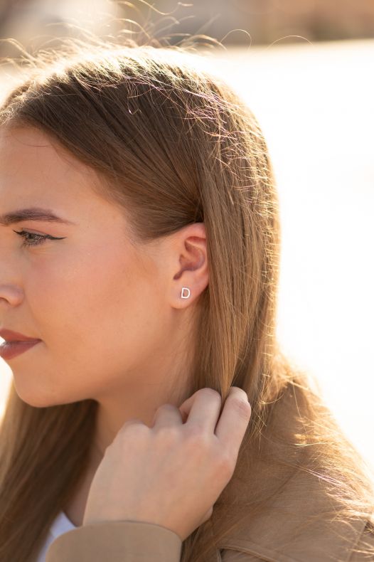 Grav Letter ABC Arany 14K Fülbevaló