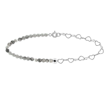 GRAV Saona Heart Howlite Ezüst 925 Karkötő