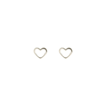 GRAV Baby Heart Contour Arany 14K Fülbevaló