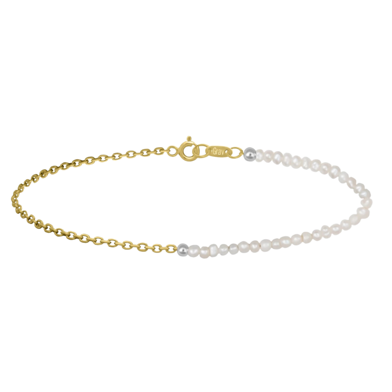 Grav Florance Pearl Arany 14K Bokalánc