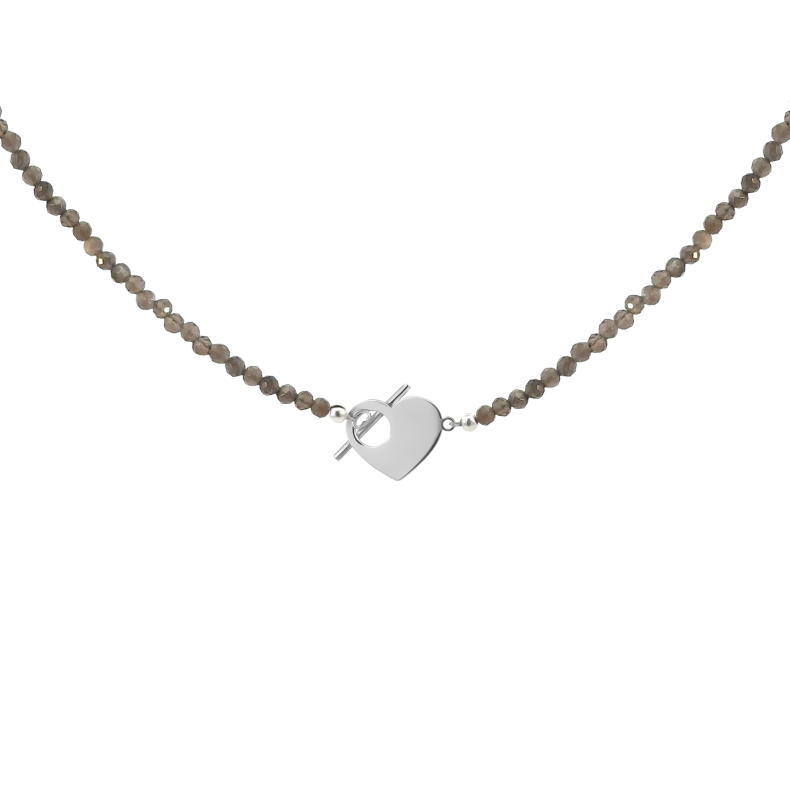 GRAV Léa Heart Mineral Ezüst 925 Nyaklánc