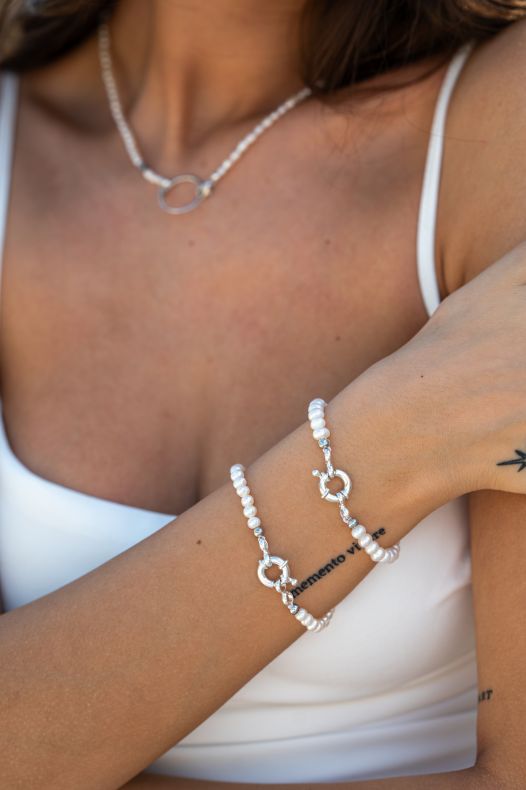 GRAV Pearl And Howlit Páros Karkötő