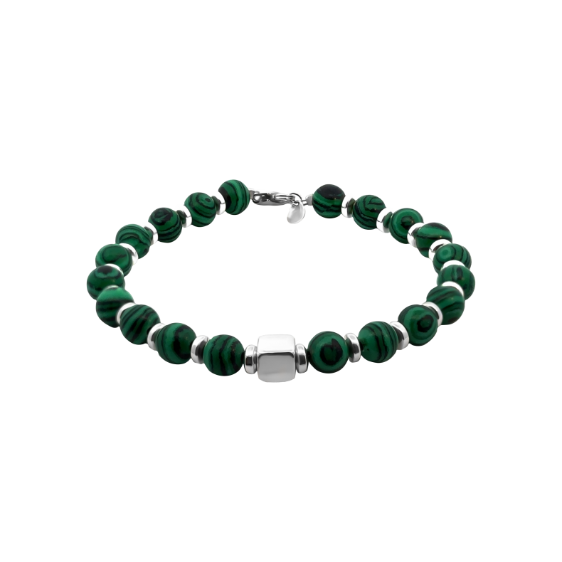 GRAV Malachite Titan Ezüst 925 Karkötő